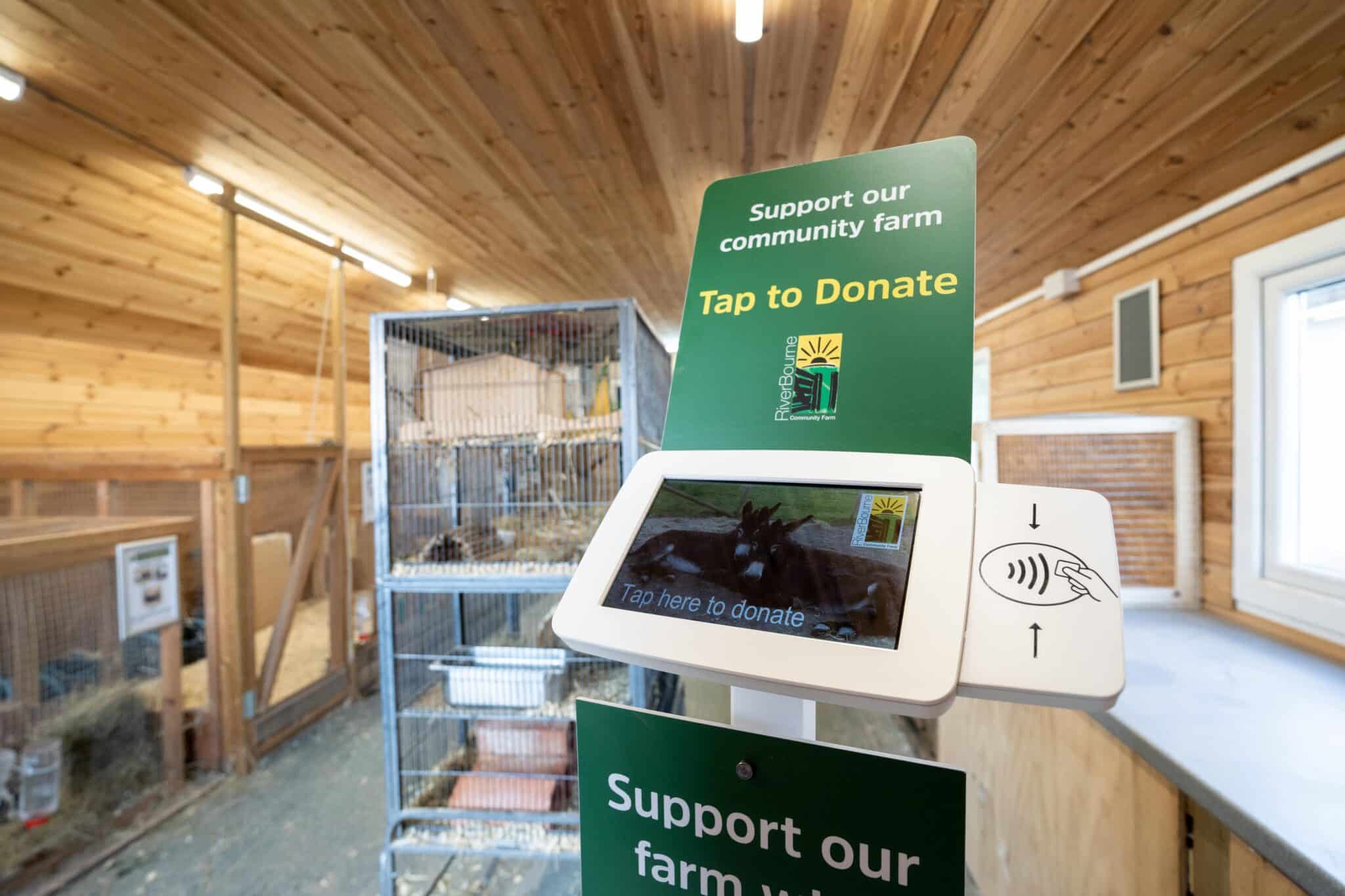 donation station in situ