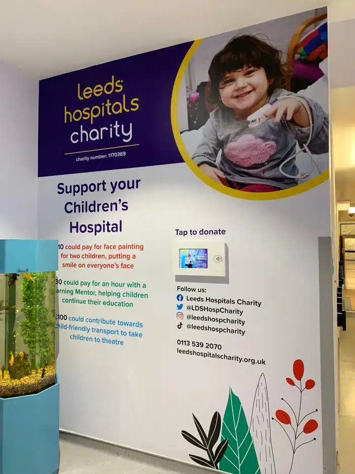 Leeds hospital donation station