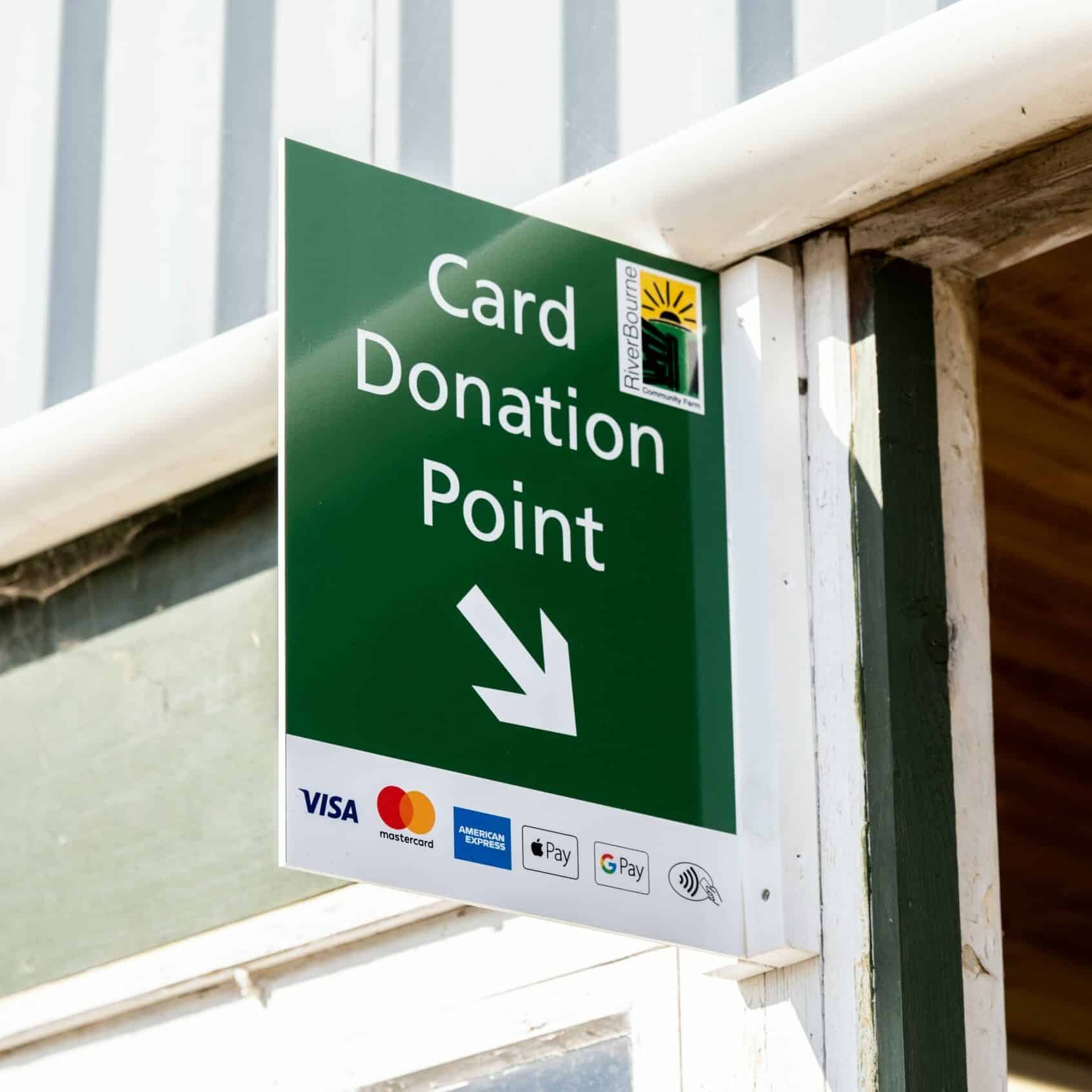 Card donation point