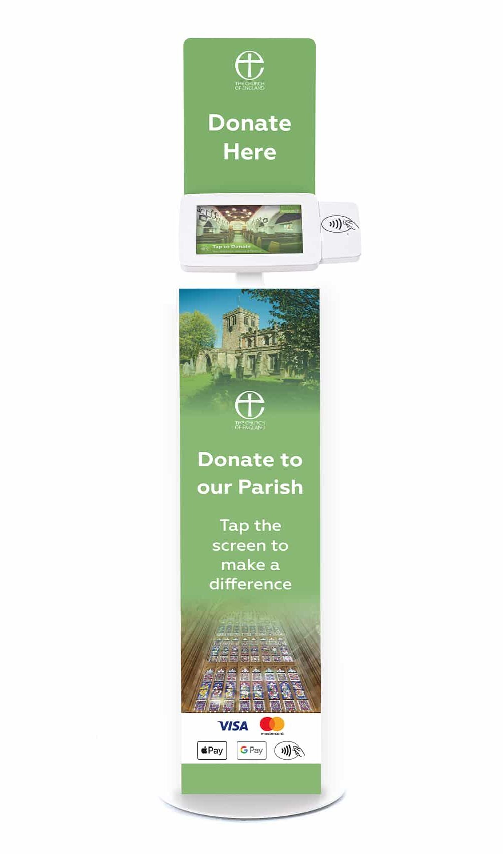 Skinny device with church branding