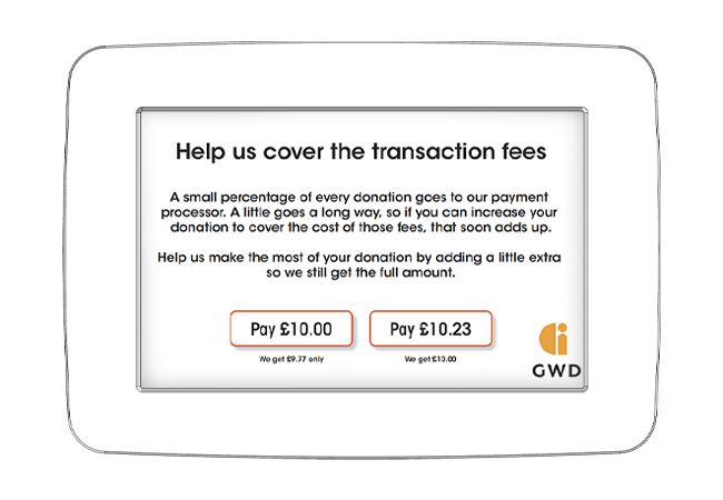 cover transaction fees