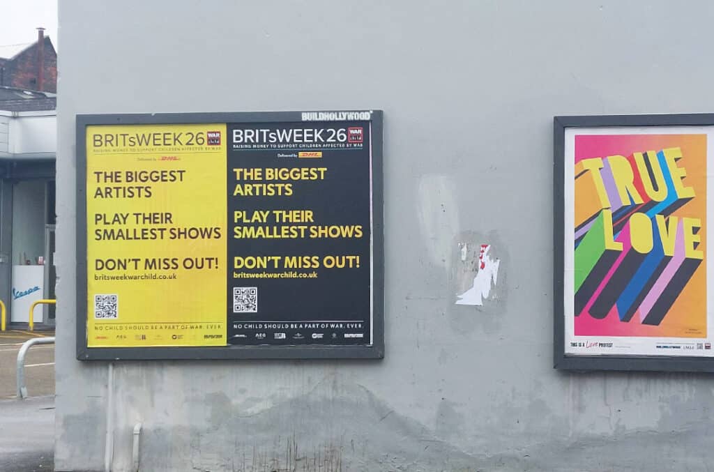 War child campaign with QR Codes