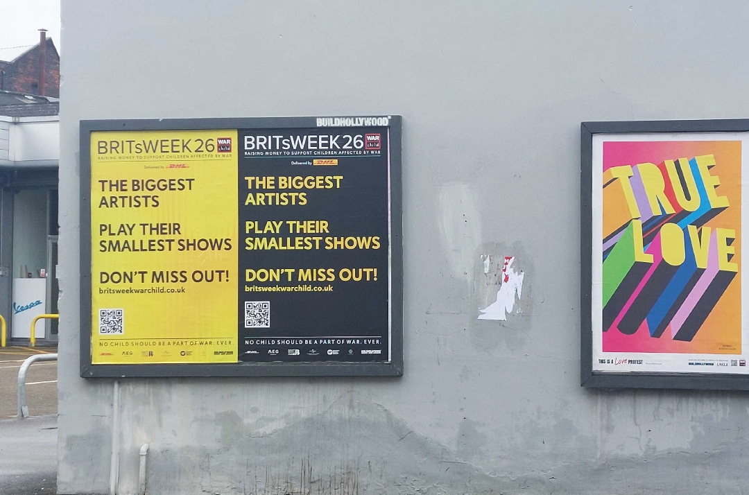 War child campaign with QR Codes