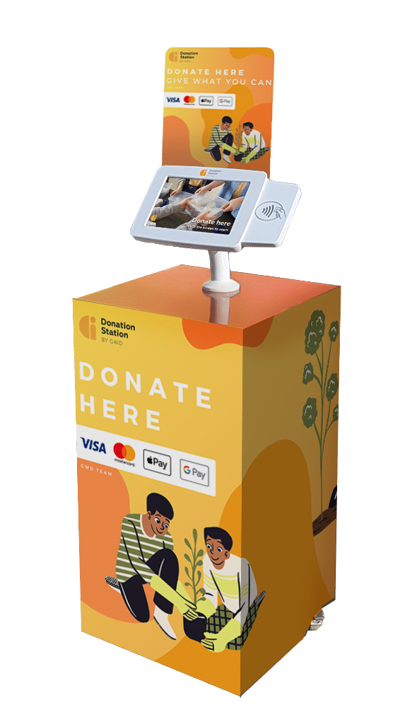 Pillar stand with branding